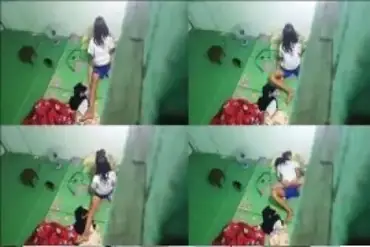 Mengintip Pasangan Mesum Ngeseks Kontrakan Sepi